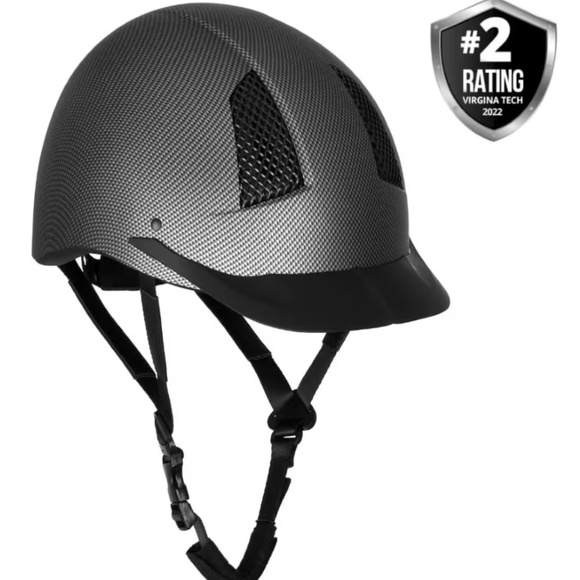 TuffRider Starter Carbon Fiber Print Horse Riding Helmet: NEW IN BOX - UNISEX main image 4